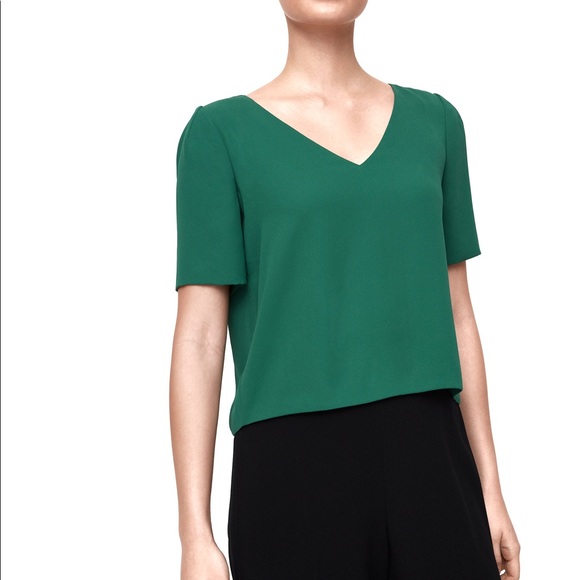 Aritzia Babaton Green Randy Blouse - Picture 3 of 8